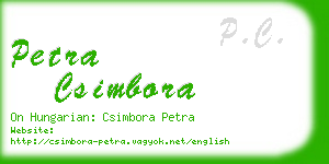petra csimbora business card